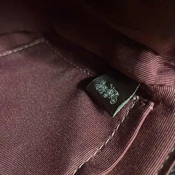 Coach Signature Canvas Nolita 19 in IM/Oxblood Multi - Picture 12 of 16